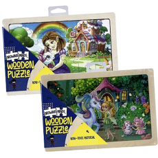 Wooden Tray Puzzle Size 22.4 x 14.8cm